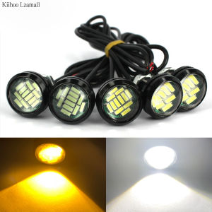 2Pcs Car led Hawkeye Lights 12 LED Grille Signal Lights 23mm led Eagle Eye lamp DRL Daytime Running Light for car motorcycle 12v