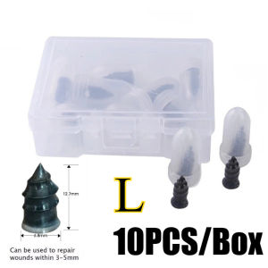 10pcs/Box Car Motorcycle Vacuum Tyre Repair Nails Truck Scooter Bike Universal Tire Puncture Repair Accessories Rubber Nails