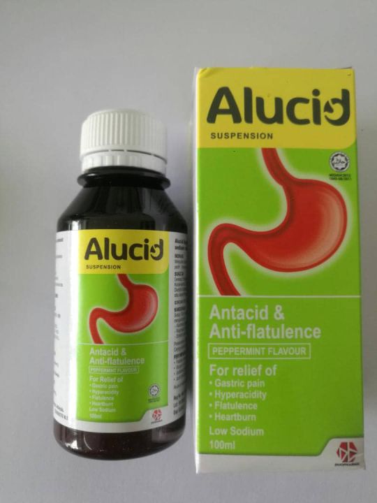 ALUCID SUSPENSION ANTACID AND ANTI FLATULENCE (PEPPERMINT FLAVOUR ...