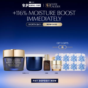 [SAVE UP TO 68%] Estee Lauder Revitalizing Supreme+ Night Power Bounce Creme | 50ml • Gift of Night Collagen Repair Set