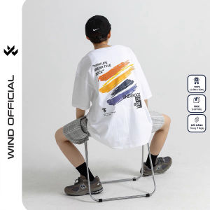 Áo phông nam nữ WIND tay lỡ dáng rộng B814 thời trang nam nữ ulzzang oversize