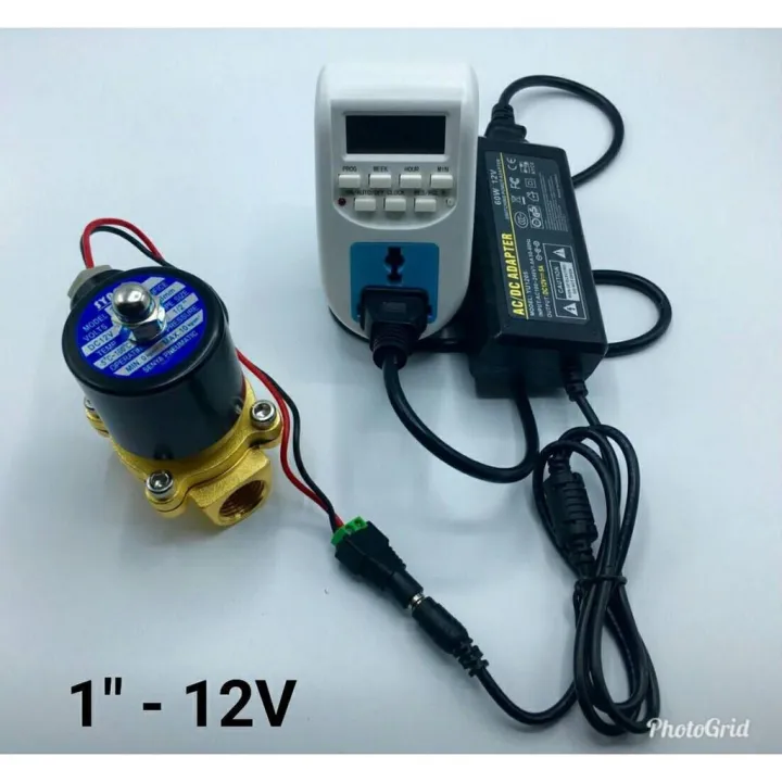 ชุดตั้งเวลารดน้ำอัตโนมัติ โซลินอยด์วาล์ว 1 นิ้ว (รุ่น PRO+++)