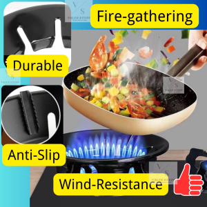 Wind-resistance Good Quality Heating Stable Gas Stove Saver Flame Concentrator Stand Holder Cooker Cover Kitchen Restaurant Accessories High Temperature Resistant Alas Pendakap Penutup Pelapik Tungku Barang  Dapur Gas Penyekat Angin Kompor Memasak 防风罩煤气炉