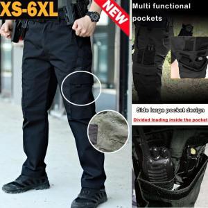 ZITY Mens Tactical Cargo Pants – Loose Breathable Waterproof Multi-Pocket Design – Perfect for Outdoor Adventures and Running