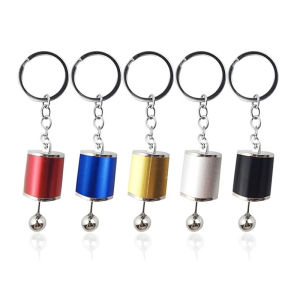 Car Shifter Keyring Metal Gear Box Shifter Keychain 6-Speed Manual Transmission Gear Shift Key Ring KeyChain