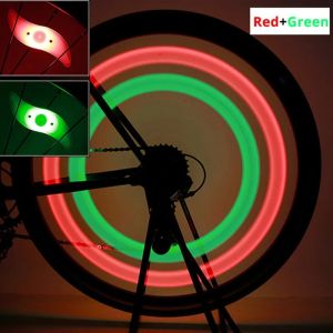Bicycle LED spoke tire safety light