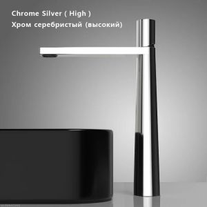Modern Basin Faucet Brushed Gold Brass Bathroom Mixer Faucet Grey Washbasin Faucet Single Handle Single Hole Wash Sink Water Tap