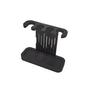 TEWUB 3D Printed Toothbrush Head Holder 4 Slots Plastic Toothbrush Organizer Space Saving Vertical Bathroom Storage Rack Bathroom Organizer