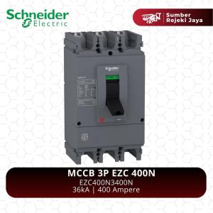 Schneider MCCB NFB Breaker EZC400N 3P 400A 36kA | EZC400N3400N