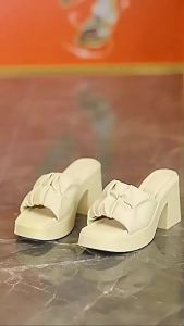 [Free Shipping] New Summer High-Heeled Platform Sandals With Increased Height Non-Slip Odor-Resistant Thick-Soled Wear-Resistant WomenS Slippers