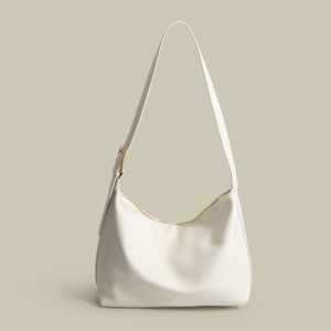 Cross-border large-capacity tote bag high-end commuter versatile shoulder bag vintage soft leather wide-strap crossbody bag for women