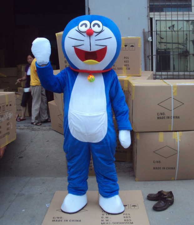 Doraemon Mascot Costume Cartoon Character Party Carnival Cosplay Cloth