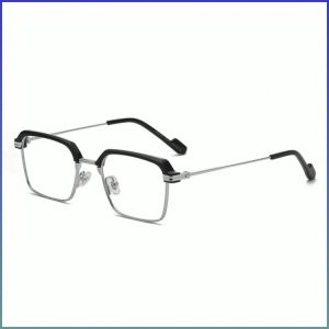 แว่นตาสายตายาว ดูผอมลง สแตนเลส แว่นอ่านหนังสือ เนื้อโลหะ แบบพกพา ปกป้องดวงตา เบาและพอดี