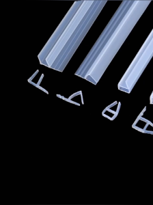 Shower Soundproof Rubber Seal Strip Silicone Sliding Window Seal Door Weather Strips F/U/h/Corner for Bathroom Frameless Glass