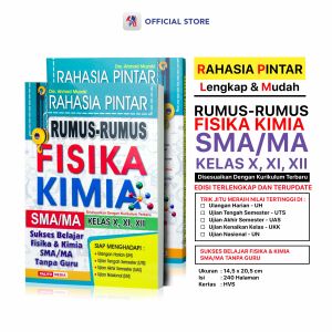 Buku Rumus Kimia Fisika SMA / Rahasia Pintar Rumus-Rumus Fisika Kimia Untuk SMA/MA Kelas X XI XII / Giri Utama SIDOARJO - PLM