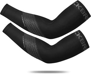 ROCKBROS Cycling Arm Sleeves Ice Silk Anti-UV Breathable Outdoor Sports Arm Sleeves Sun Protection Comfortable Arm Sleeves for Fishing Hiking Cmaping
