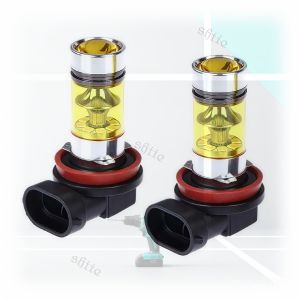 THE SUN 2Pcs LED Fog Light H11/H8 – 4300K Yellow 100W 1500LM DRL Ready Durable Waterproof