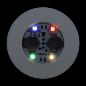 【XZsunflower】5Pcs Colorful LED Luminous Coaster Sticker Party Drink Glass Cup Pad Bar KTV Cocktail Drink Cup Light Pad