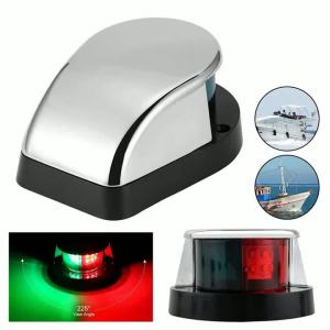 sali 12V Boat Lights Boat Running Lamps During Sailing Radiation Angle - 225 Degrees IP67 Waterproof Large Illumination Angle 9Y3K6