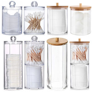 Makeup Cotton Pad Organizer Bathroom Storage Box For Cotton Swabs Cosmetics Jewelry Makeup Remover Pad Container2026