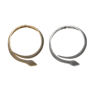 Thời trang về phía trước hình con rắn Vòng cổ cổ điển neckchain cổ điển hiện đại cho nữ Phụ Nữ Handmade món quà sinh nhật