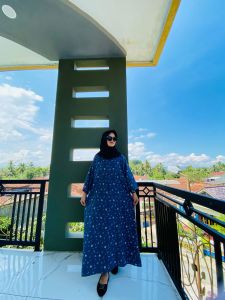 Daster Rayon Premium Motif kekinian - Dress Gamis Busui Lengan 3/4 Wanita