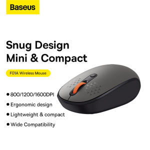 Baseus New 2.4G Wireless Mouse Bluetooth 5.0 1600DPI Wireless Mouse for Computer Mac Laptop Ergonomic Design Mouse for Windows OS