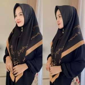 Hijab Voal Premium Motif Resleting Segiempat