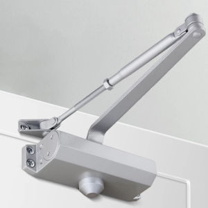 【24 Hours Delivery】Automatic Door Closer 2 Spring Hydraulic Buffer Adjustable Door Stopper Speed Mute Closing for 25 To 85KG Door Hardware (100 Years Service Life) (super Alloy Never Rust)