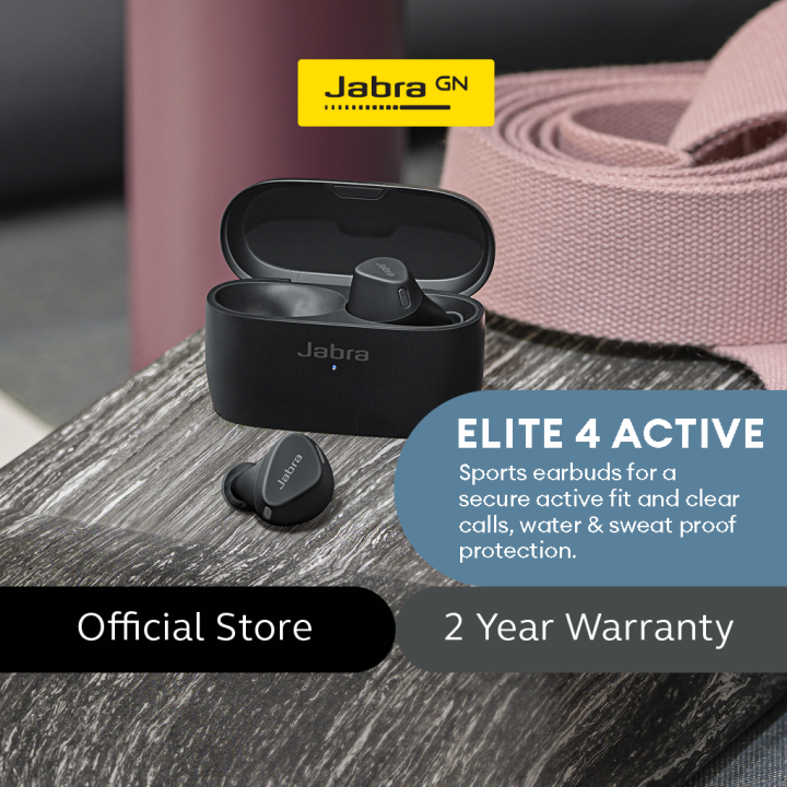 Jabra Elite 4 Active - True Wireless Sports Earbuds Bluetooth Earphones ...