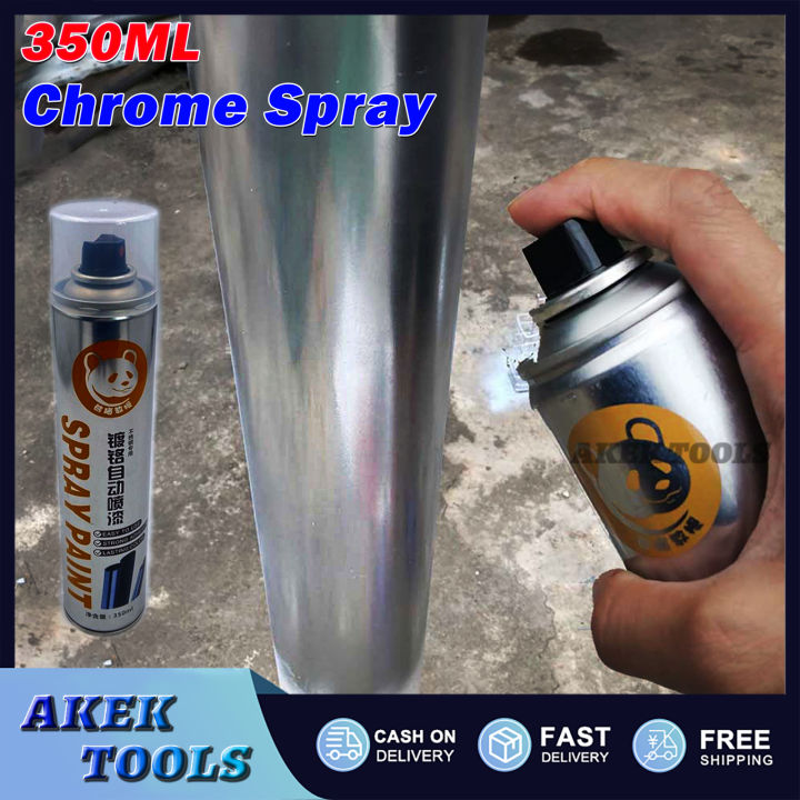 350ML Chrome Spray Paint for motorcyc Metal Silver Rust Remover