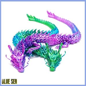 bluesea 3D Printed Chinese Dragon Full Body Joints Movable Home Furnishing Decoration Ornament Worth Collecting Creative Toys