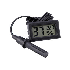 Digital Temperature Humidity Monitor LCD Display Hygrometer Thermometer with External Probe Indoor Use