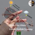 17 MILE Ultra light large frame photochromic anti-blue light HD glasses for men and women, popular and fashionable Douyin hot model Female Female. 