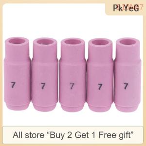 [COD] PkYeG Tool 5PCS 10N49/50 Plasma Cutting Cups Alumina Nozzle Cups TIG Welding Large