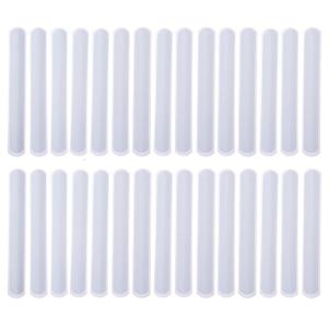 30Pieces/set White DIY Slap Bracelets Bands Kids Party Bracelet Favors Painting Pat Ring Snap Bracelets Wristbands