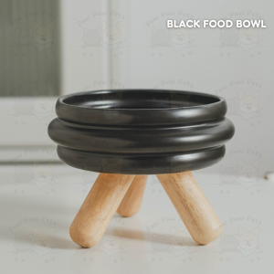 LUXURY Ceramic Bowl with Wood Stand Feeding Bowls Pet Cat & Dog | Mangkuk Seramik Makanan Kucing Stand Kayu Mewah | 猫猫狗狗宠陶瓷碗干粮碗水碗猫碗陶瓷彩色猫狗喂食碗食盆可分开高脚护颈