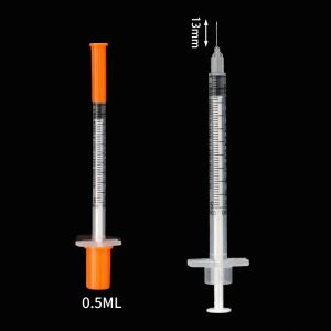 50/100Pcs Veterinary Injector Poultry Adjustable Continuous Vaccination 29g Needle Livestock CowSyringe2026