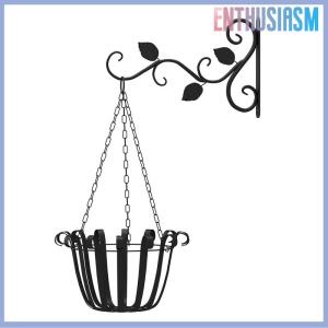 【Enthusiasm】🌟🌟【Hot Sale】🎈 Hanging Plants Bracket Wall Planter Hooks Flower Pot Iron Lanterns Hanger