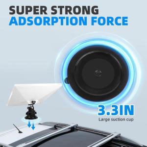 ชุดการติดตั้งหลังคาขายึดจุกดูดปรับหลายทิศทางแท่นวางหมุนได้360องศาสำหรับ Mini