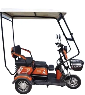 E-BIKE THREE WHEELS WITH OR WITHOUT ROOF STYLE COVER HIGH QUALITY (WATER REPELLANT SCRATCH AND DUST PROOF) BUILT-IN BAG