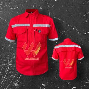 Kemeja Safety pendek model MTac lengan pendek / Baju RESKRIM Tangan pendek / Kemeja M Tac Terbaru / Kemeja Lapangan