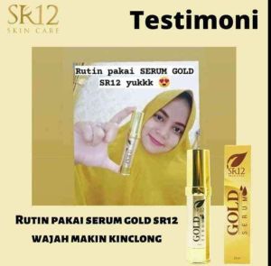 Serum Gold SR12 / Serum Penuaan / Mencerahkan Kulit / Antiaging / Kerutan Wajah / Elastisitas Kulit
