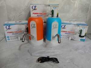 Pompa air Galon LED Elektrik Q2 Battery isi ulang Recharge Indikator Otomatis