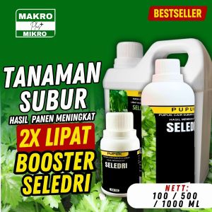 Pupuk Seledri Daun Lebar Lebat Hijau Tua Tidak Keriting Tahan Lama Panen Cepat Tanpa Bahan Kimia