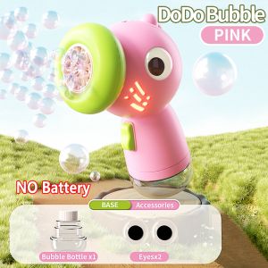 Dodo Bird 6Hole Automatic Bubble Machine with LED Lights Outdoor Toy Perfect for Baby Birthday Gifts