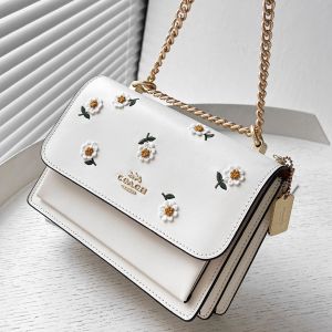 Official Store Original Sling Bag Womens Large Klare Shoulder Crossbody Chain Organ Bag 91019 CA148 1424 Size: 22 * 16 * 6CM