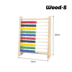 Papan Sempoa Kayu Mainan Anak/Sempoa Anak/Belajar Berhitung/Warna Warni/Matematika/Alat Belajar Ber Hitung Warna Warni Matematika Anak Wooden Abacus