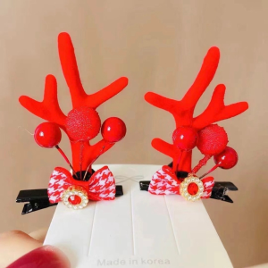 Cherry.Shop กิ๊บติดผมลายคริสต์มาส เครื่องประดับผม สําหรับงานปาร์ตี้คริสต์มาส พร้อมส่ง