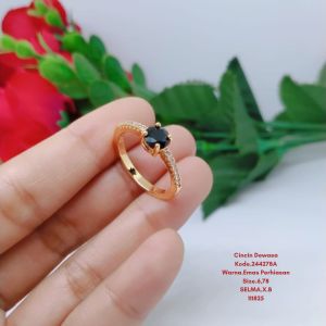 Cincin Perhiasan Aksesoris Lapis Emas Terlaris Tidak Mudah Luntur Tahan Lama dan Awet C74